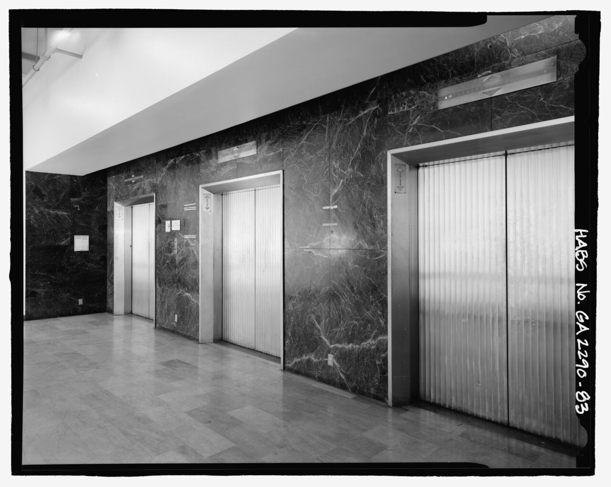 Compact residential elevator interior