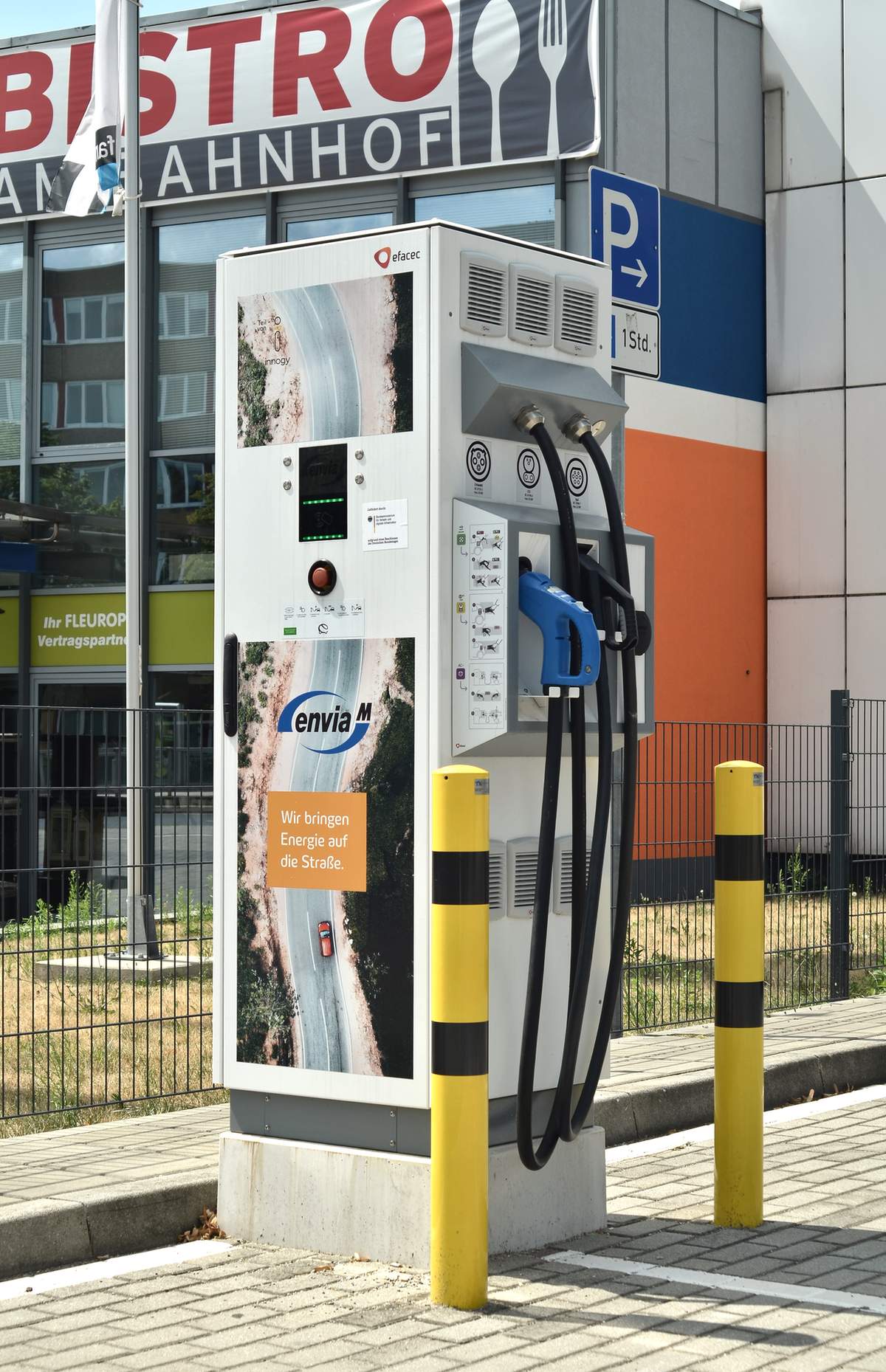 Electrician installing a home EV charger