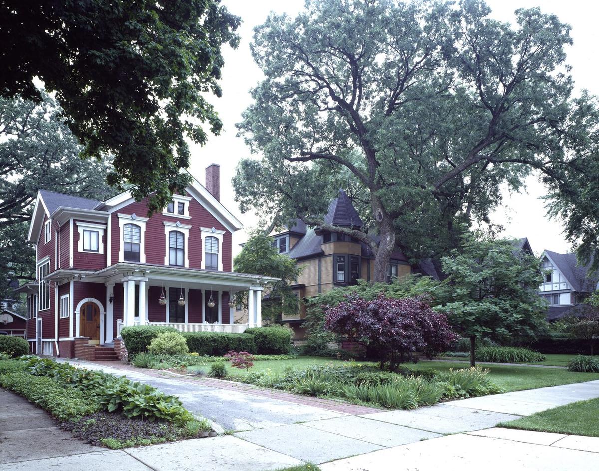 Quiet suburban residential neighborhood