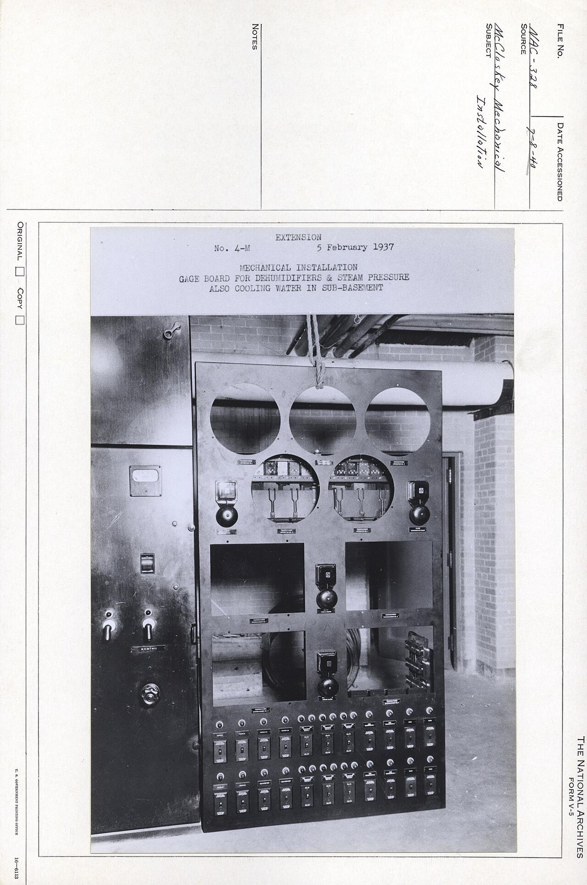 Whole-home dehumidifier installed in a basement