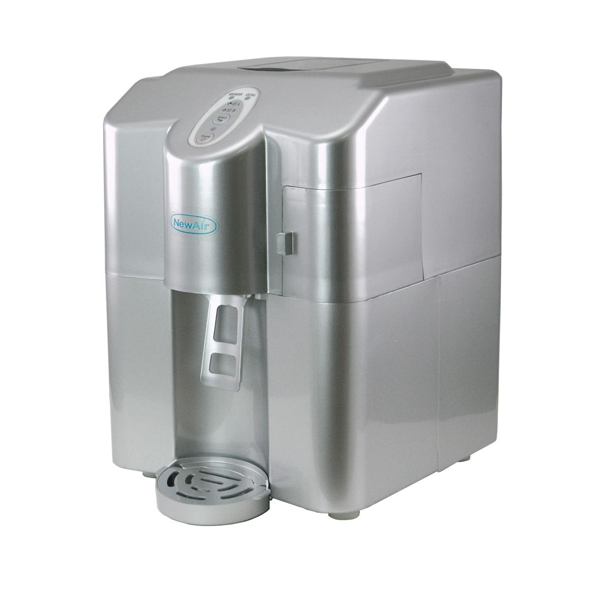 Portable countertop ice maker appliance with a water dispenser